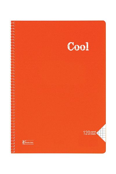 KESKİN COLOR Cool A4 120 de coli cu copertă pătrată din PP caiet cu spirală ( 321652 -99)