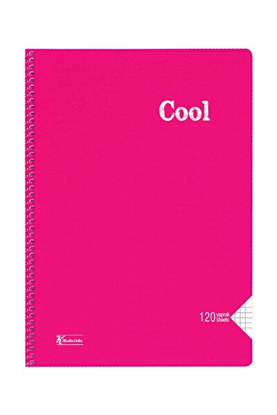 KESKİN COLOR Cool A4 120 de coli cu copertă pătrată din PP caiet cu spirală ( 321652 -99)
