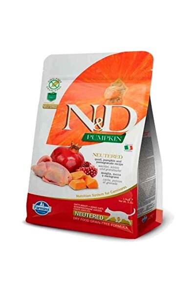 N&D Pumpkin Tahılsız Bıldırcın Etli Bal Kabaklı Ve Narlı Kısırlaştırılmış Ked...