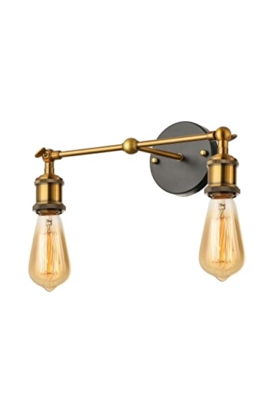 RİOLİGHT الرجعية ريفي العتيقة 2xe27 الشمعدان الجدار المعدني مع قاعدة