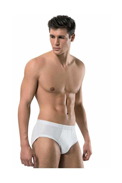 Erdem Erkek Slip Külot Bantlı (6 Adet) Beyaz 51