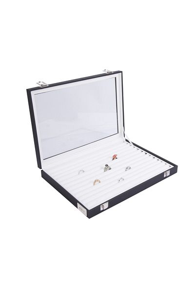 STAND MARKET Ring Box Sausage Model Black Inside White