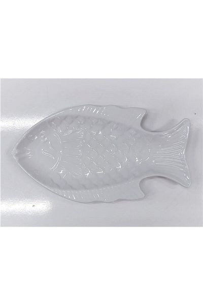 Evren Fish Patterned Serving Plate Thermo Melamine