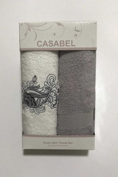 Taç Casabel 2 τεμαχίων πετσέτα γκρι