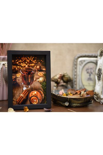 studyosercan2 إطار صور خشبي أسود مقاس 20x30