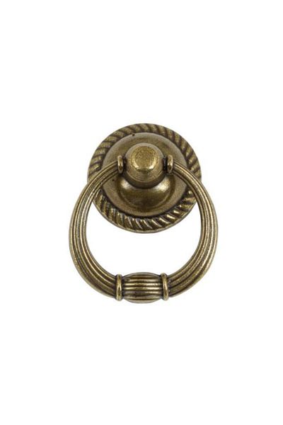 bablife 5Pcs Rustic Ring Pendulum Antique Yellow 35mm Diameter Drawer Cabinet Furniture Handles