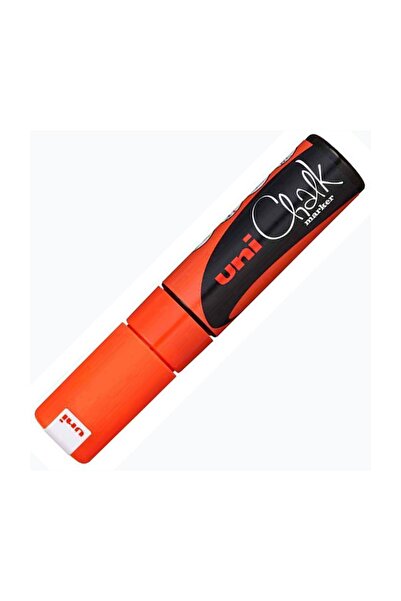 Uni Chalk Marker Wet Wipe Fluo Orange 8.0mm