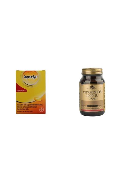 Solgar Supradyn Coenzyme Q10 30 Tablet + Vitamin D3 1000 Iu 100 Capsule