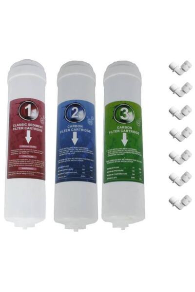 SULOOK Su Arıtma Filtre Seti 3'lü Inline Set *
