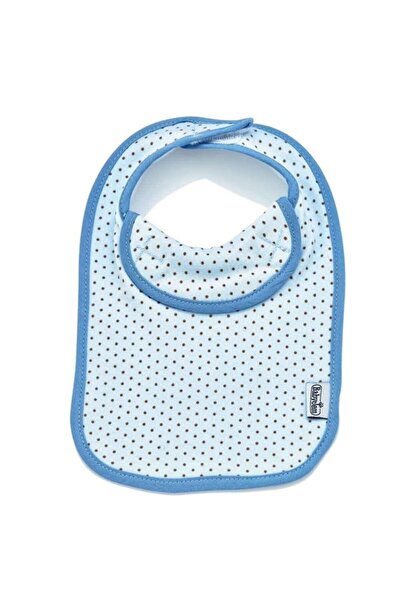 Babyjem Ποδιά από βαμβάκι με χτενιστή λαβή - Μπλε