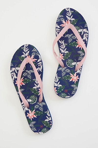 DeFacto Kadın Çiçek Desenli Parmak Arası Terlik N5318AZ21SM