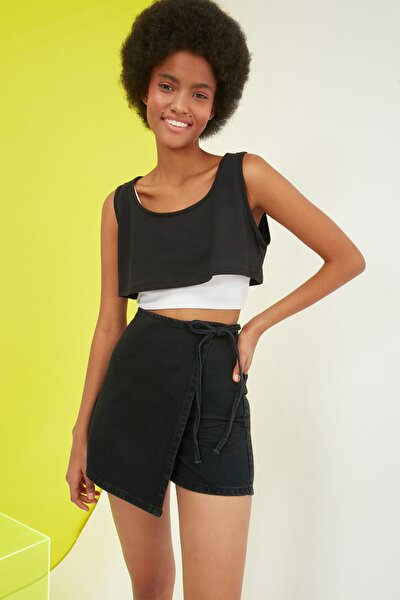 Trendyol Collection Shorts - Black - High Waist