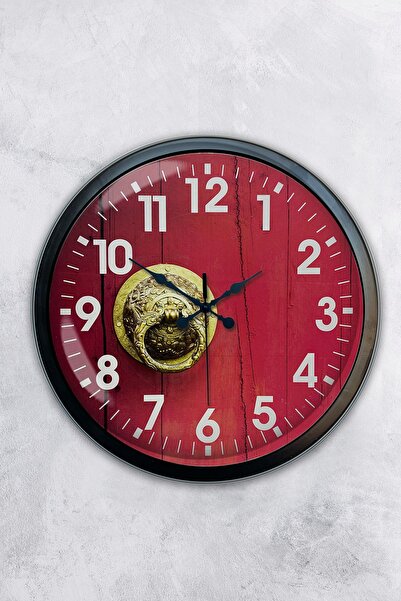 AİB STORE Δώρο 40 εκ. Μαύρο Μεταλλικό Ρολόι Τοίχου Πόρτας