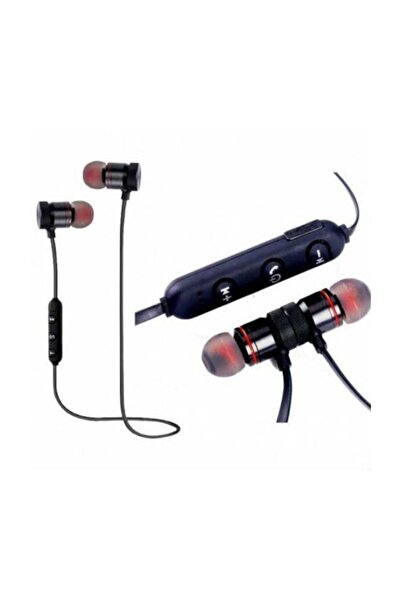 Telefon Aksesuarları Mıknatıslı Mikrofonlu Wireless Bluetooth Spor Kulaklık T...