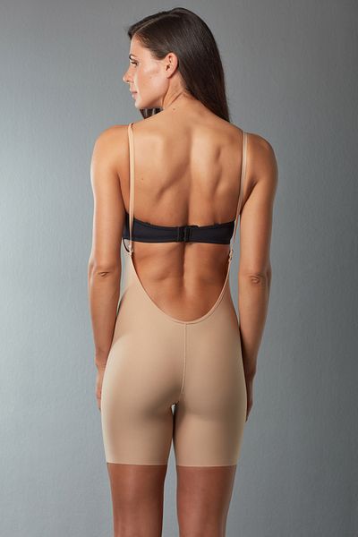 MİSS CLAİRE Women's Backless Low-cut Shaper Shaper Slimming Shorts Corset