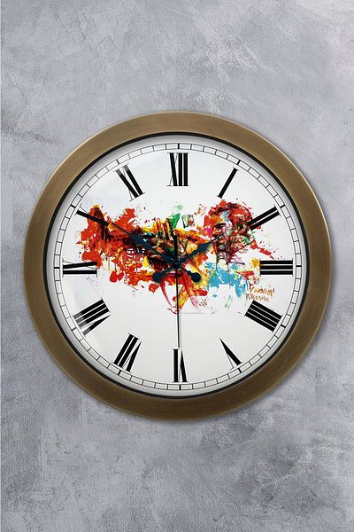Kasva Concept Gift 36 cm Antique Metal Gun Wall Clock