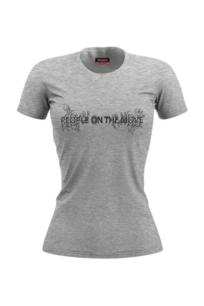 Kappa 304ı4o0 Baskılı T-shirt - Gri Melanj - L
