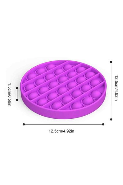 RoseRoi Popit Push Bubble Fidget Special Pop Sensory Toy Mental Stress Game 1 Piece