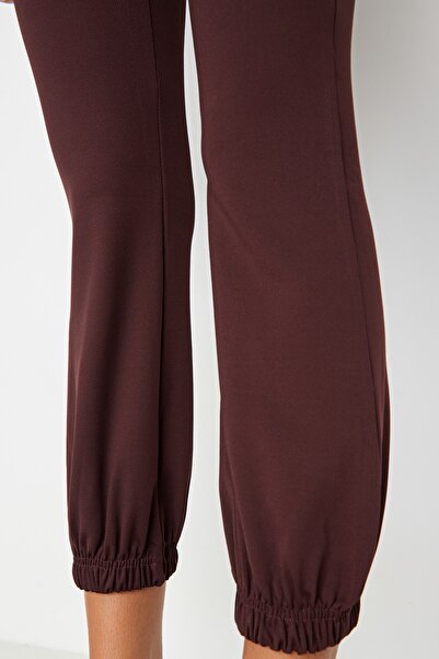 Trendyol Collection Σκούρο καφέ Jogger Recovery πλεκτό αθλητικό παντελόνι TWOAW22EA0196