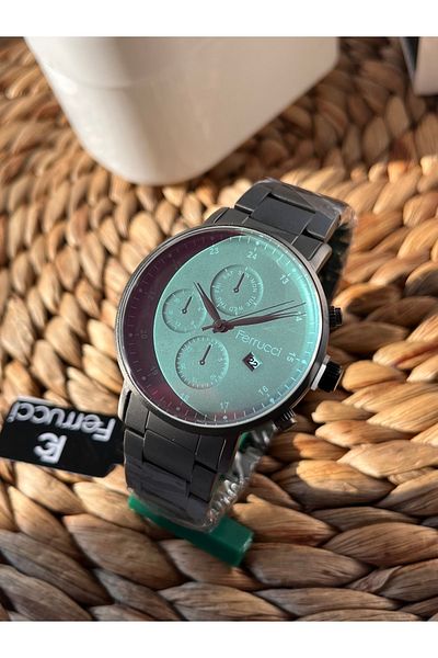 Ferrucci Sports Men's Wristwatch Colorful Mineral Glass Waterproof