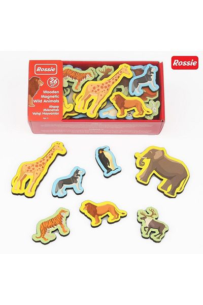 Rossie Magnetic Wooden Wild Animals