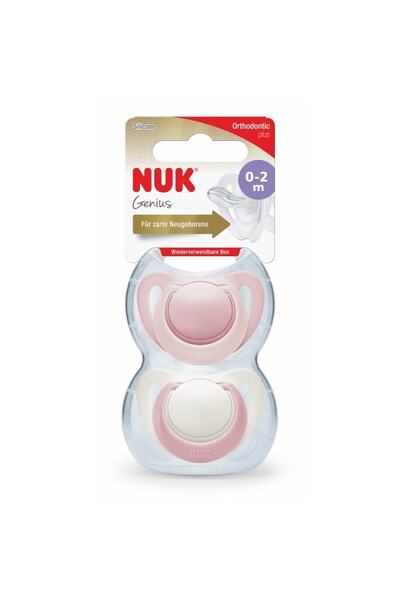 Nuk Genius Silikon Emzik 0-2 Ay 2li 730191 Pembe