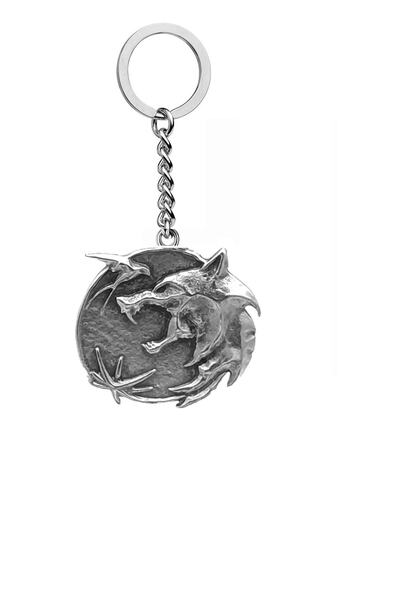 Herşey Nota The Witcher Kurt Kabartmalı Madalyon Anahtarlık