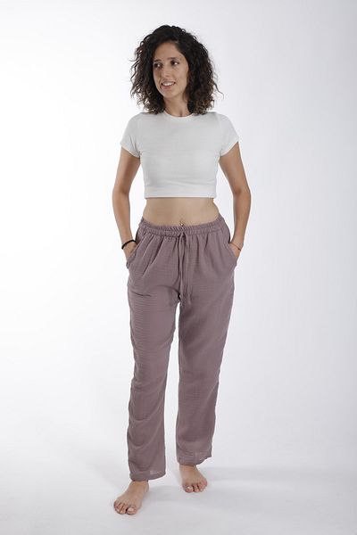 Botex Muslin Comfortable Pajama Bottom Γυναικεία - Λιλά
