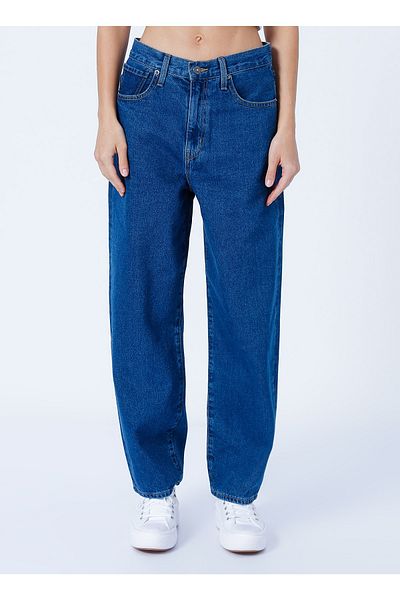 LİMON COMPANY Lemon High Waist Regular Fit Indigo Damen Jeanshose Mersey