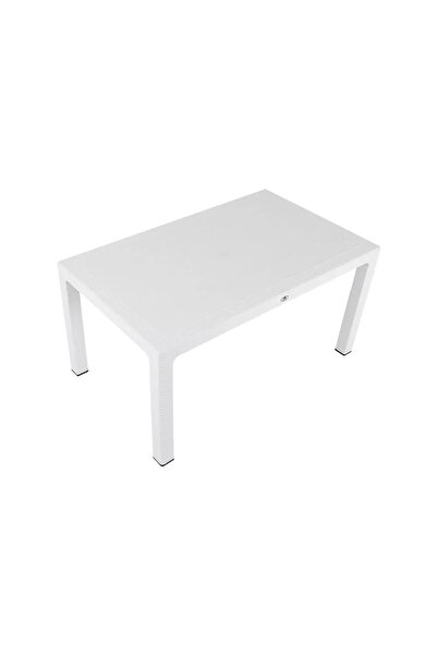 Mandella 90x150 Elit Rattan Masa Beyaz