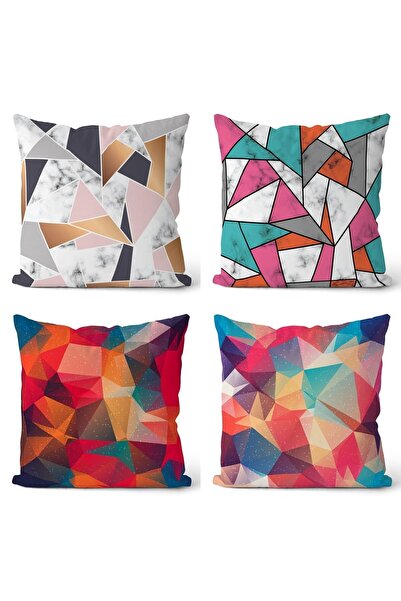 EVPANYA Мозаїчні кольори, двосторонній чохол для подушки з 4 штук