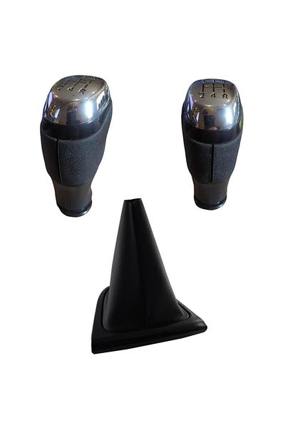 MODA Renault Clio 4 Compatible Gear Shift Knob and Gaiter Black Lower Framed Set