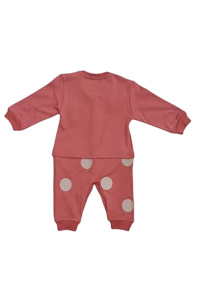 Aziz Bebe Baby Girl Snap Fastener Long Sleeve Footless Jumpsuit