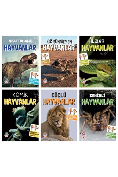 Yağmur Çocuk مجموعة كتب ممتعة مع أوراق لعب ممتعة مكونة من 6 كتب