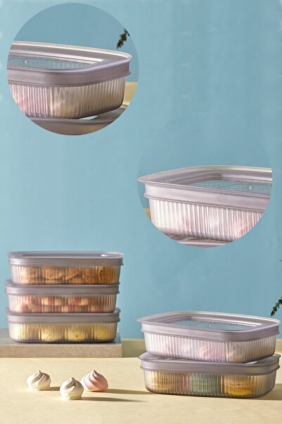 Bayev 2-Piece Breakfast Snack Fruit Storage Container with Lid 600 ml Snack Bowl Cheese Olive Storage Box