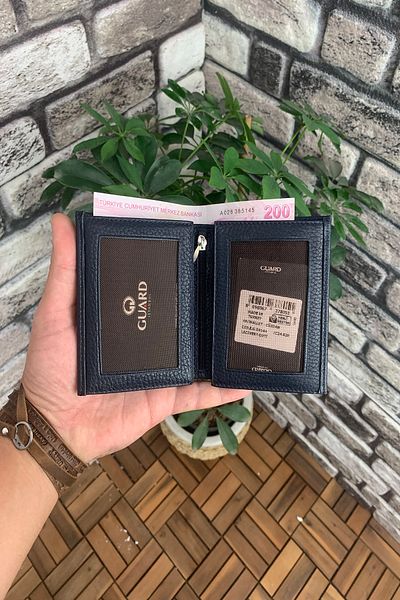 GUARD Navy Blue Leather Goldies Men's Wallet
