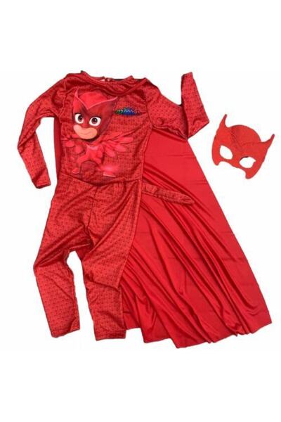 Mashotrend Pijamaskeliler Baykuş Kız Çocuk Kostümü - Pj Masks Kostümü - Pijam...
