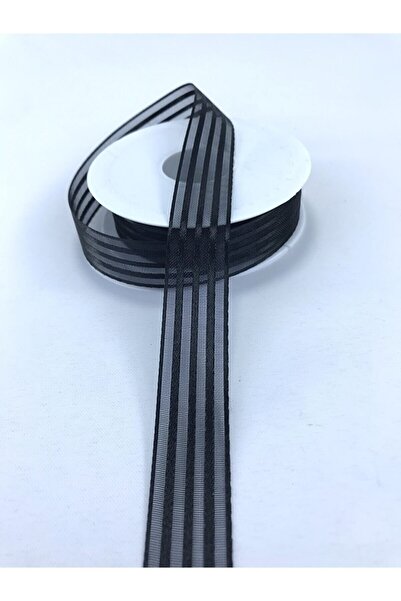 ecrin tuhafiye hobi Siyah Hilton Kurdele 2,5 Cm 20 Metre
