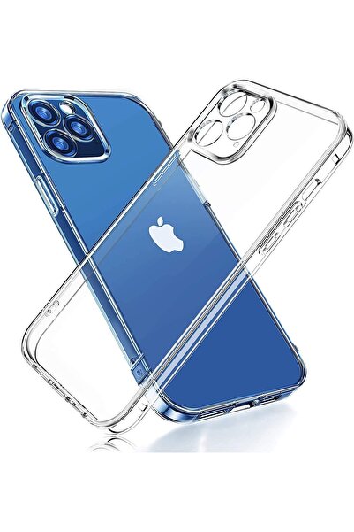 Case Iphone 13 Kamera Korumalı Şeffaf   Uyumlu  Kılıf