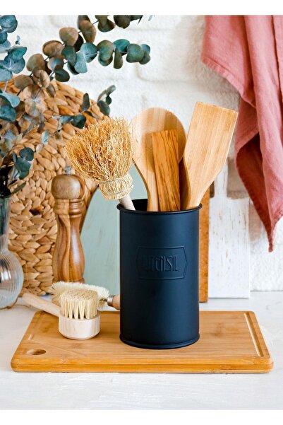 The Mia Black Spoon Holder - 17X11 cm