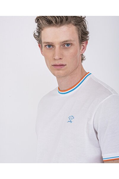 PAUL&SHARK Ανδρικό πλεκτό μπλουζάκι C.w. Βαμβάκι