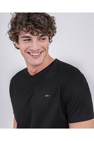 PAUL&SHARK Ανδρικό πλεκτό μπλουζάκι C.w. Βαμβάκι