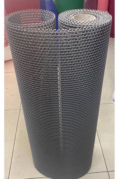 ÖZBALBAN Zmat Star-Matte Non-Slip Wet Floor Mat Width 90 Cm Thickness 5 Mm Gray