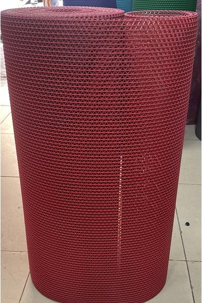 ÖZBALBAN Zmat Star-Matte Non-Slip Wet Floor Mat Width 90 Cm Thickness 5 Mm Red