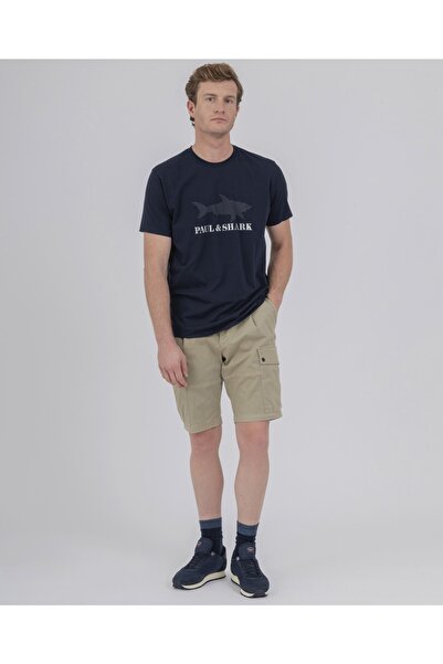 PAUL&SHARK Ανδρικό πλεκτό μπλουζάκι C.w. Βαμβάκι