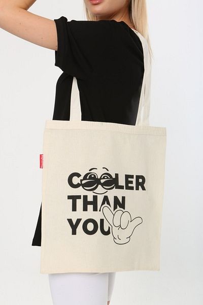 Serkan Çanta Bez Çanta Atölyesi Υφασμάτινη τσάντα Tote Bag Cho0ler Than You Printed