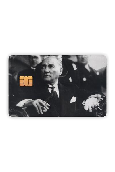 Quart Aksesuar Etichetă pentru carduri Mustafa Kemal Atatürk