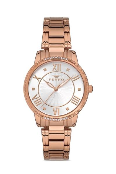 FERRO Rose Steel Cord Women's Wristwatch F21925a-c F21925a-c
