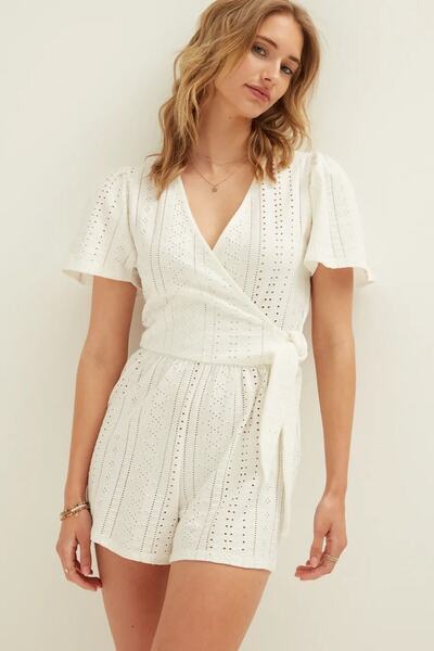 novon Cotton Club Jersey Ajour Playsuit/mini Ολόσωμη φόρμα