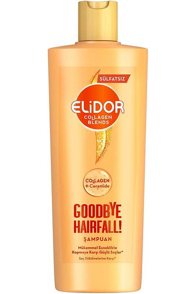 Elidor Collagen Blends Sulfate Free Shampoo Anti-Spill 350 ml